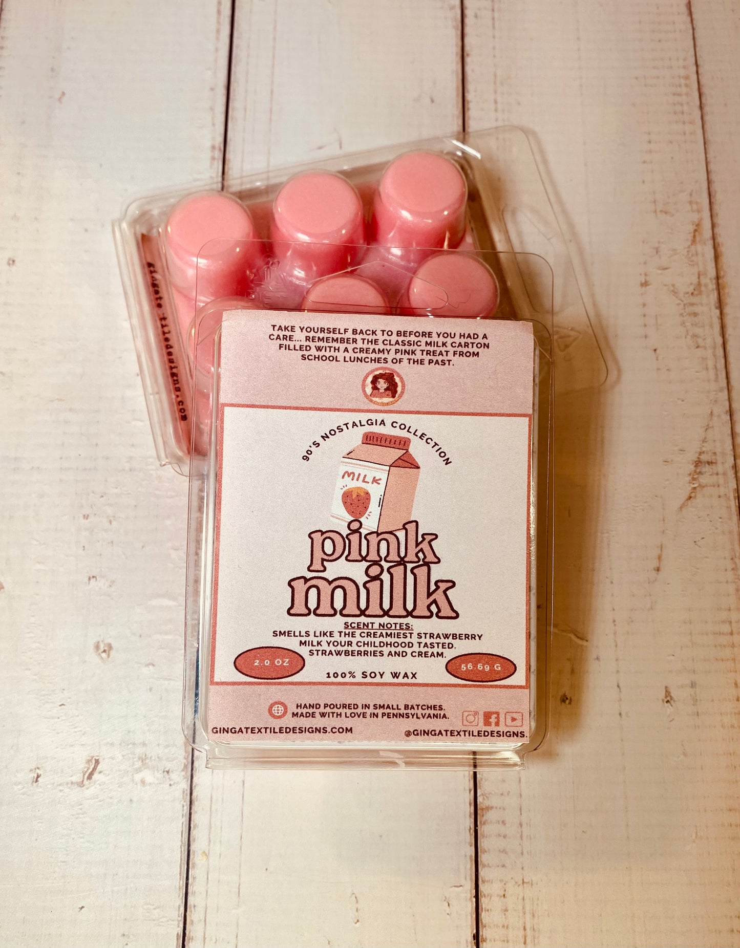 90's Nostalgia Pink Milk Wax Melt