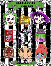 BeetleJuice Sticker Sheet