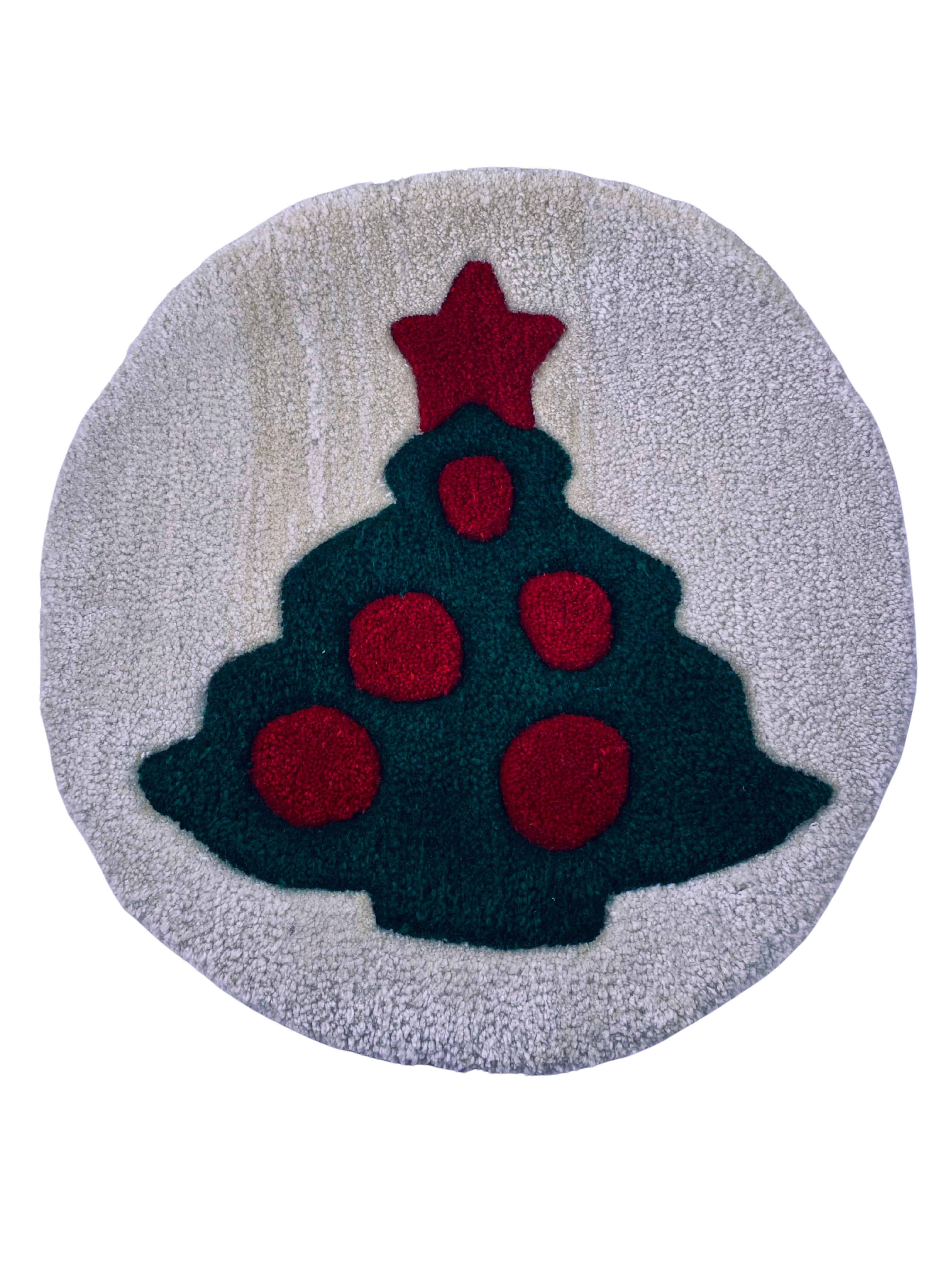 Christmas tree cookie rug