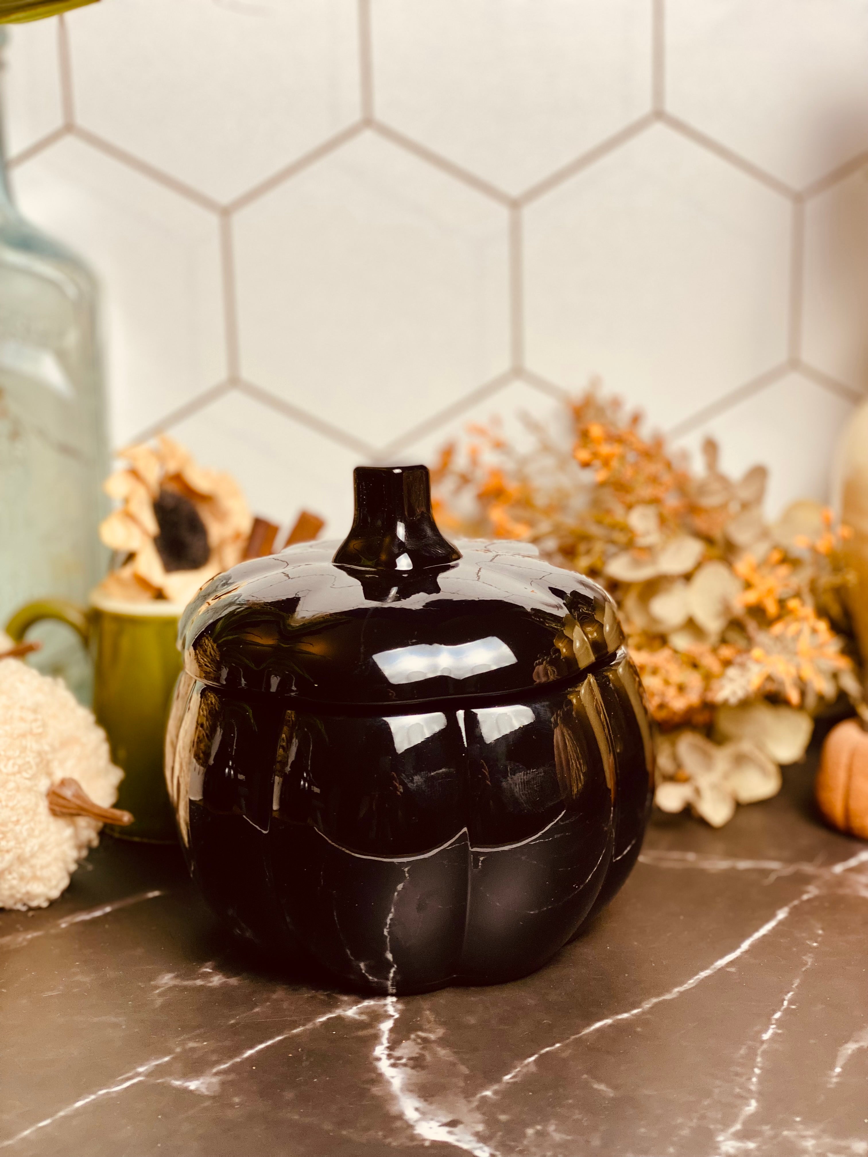 Augtober Pumpkin jar Candle