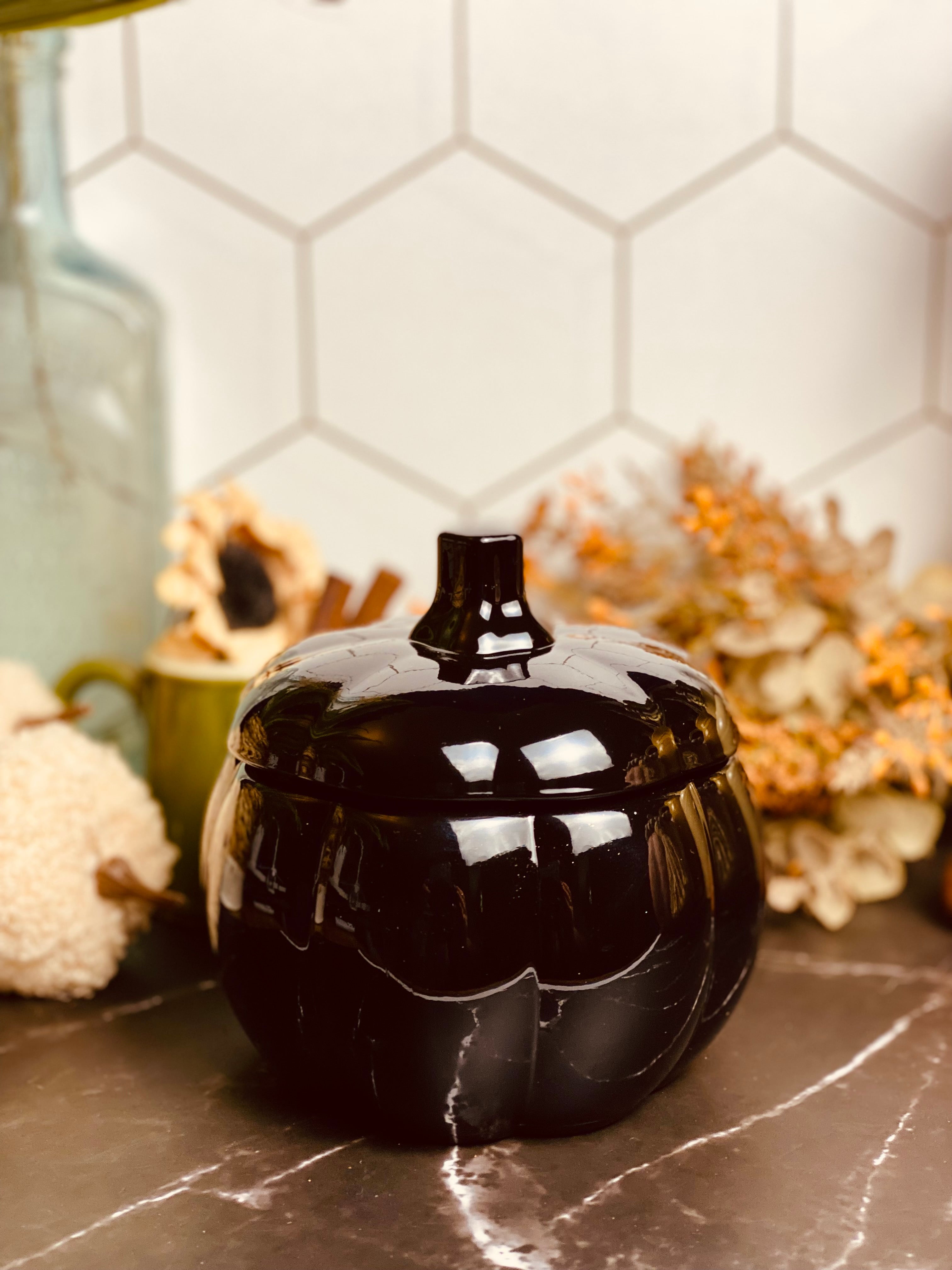 Pumpkin Spice Latte Pumpkin jar Candle