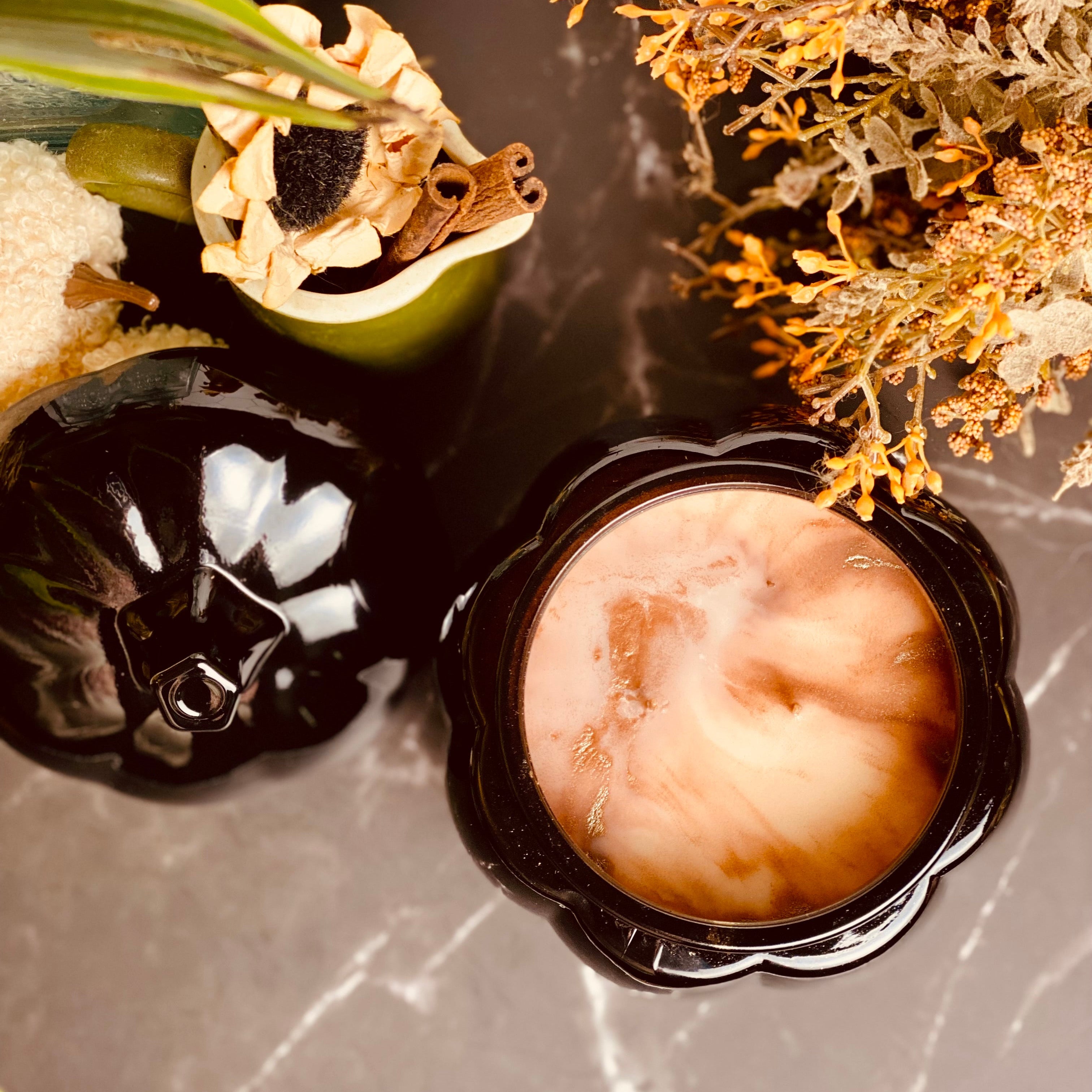 Pumpkin Spice Latte Pumpkin jar Candle