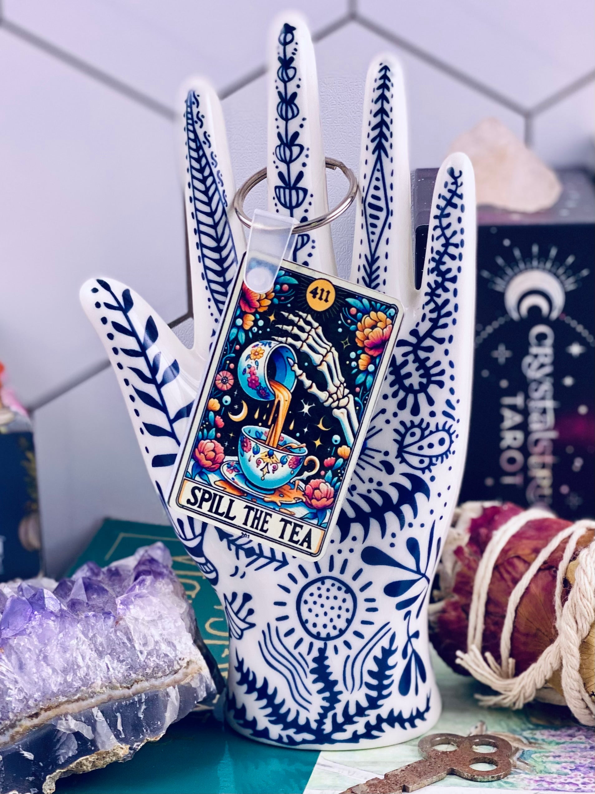 Spill the Tea Keychain
