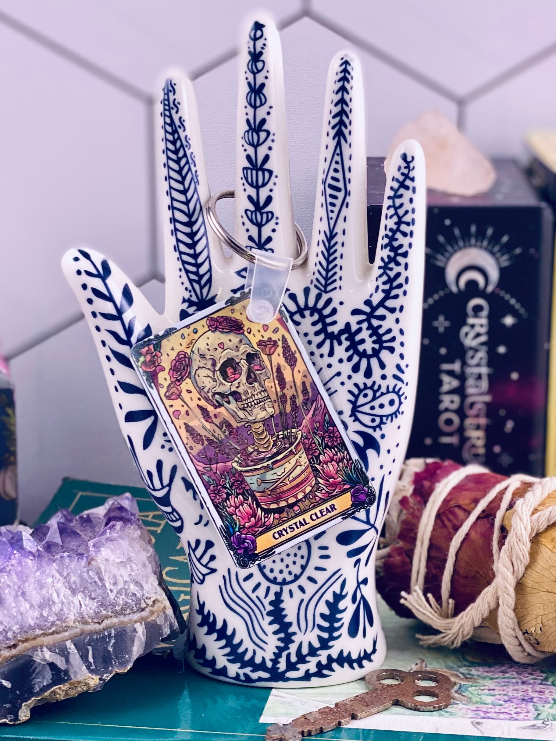 Crystal clear Keychain