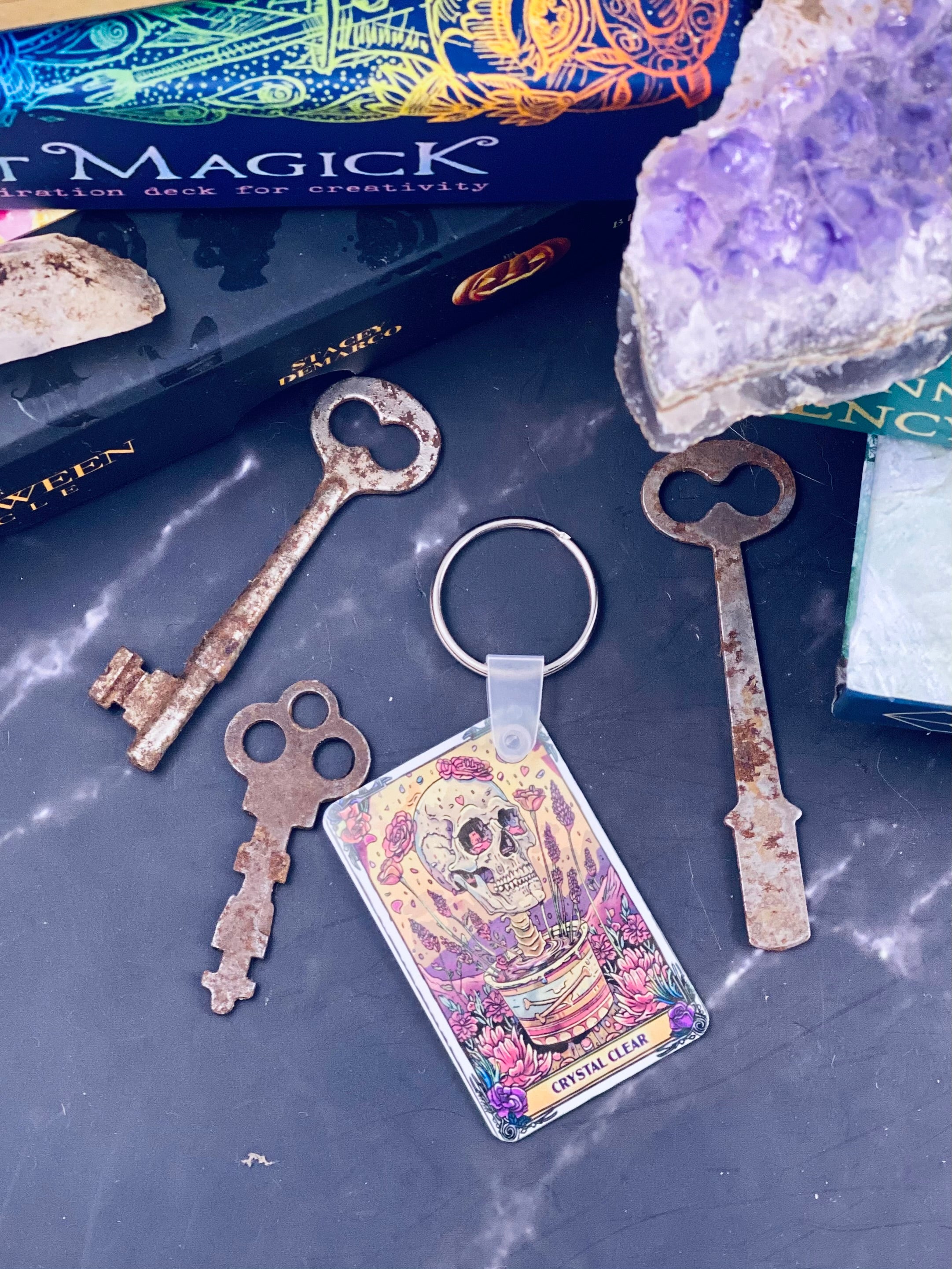 Crystal clear Keychain