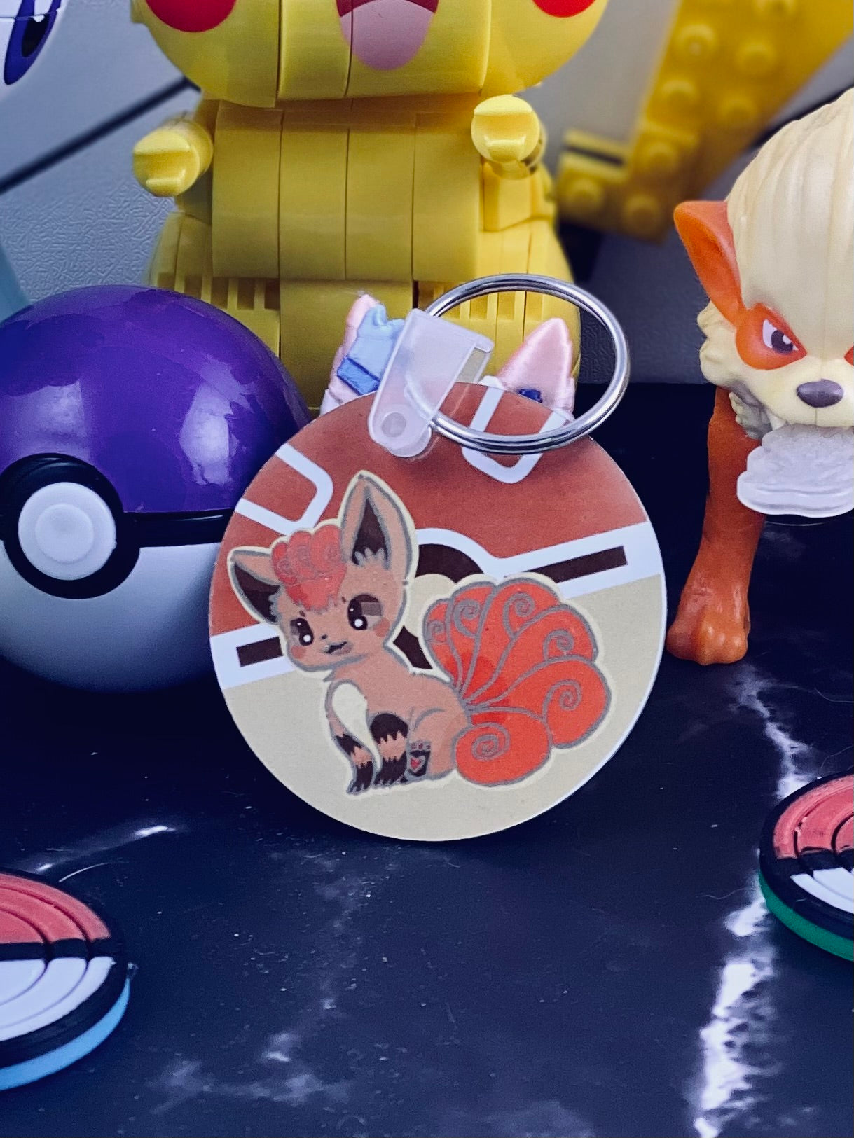 Vulpix fanart Keychain