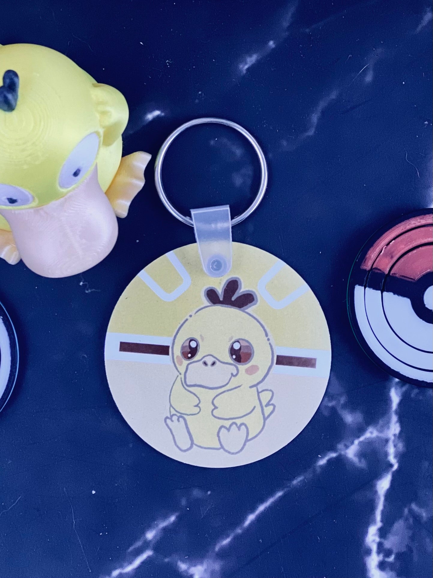 Psyduck fanart Keychain