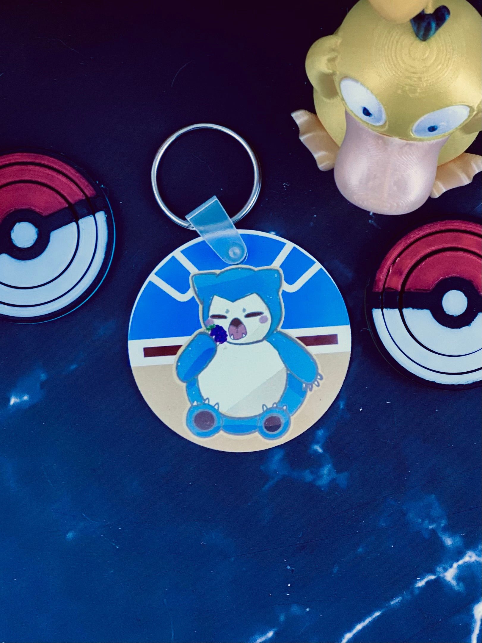 Snorlax fanart Keychain