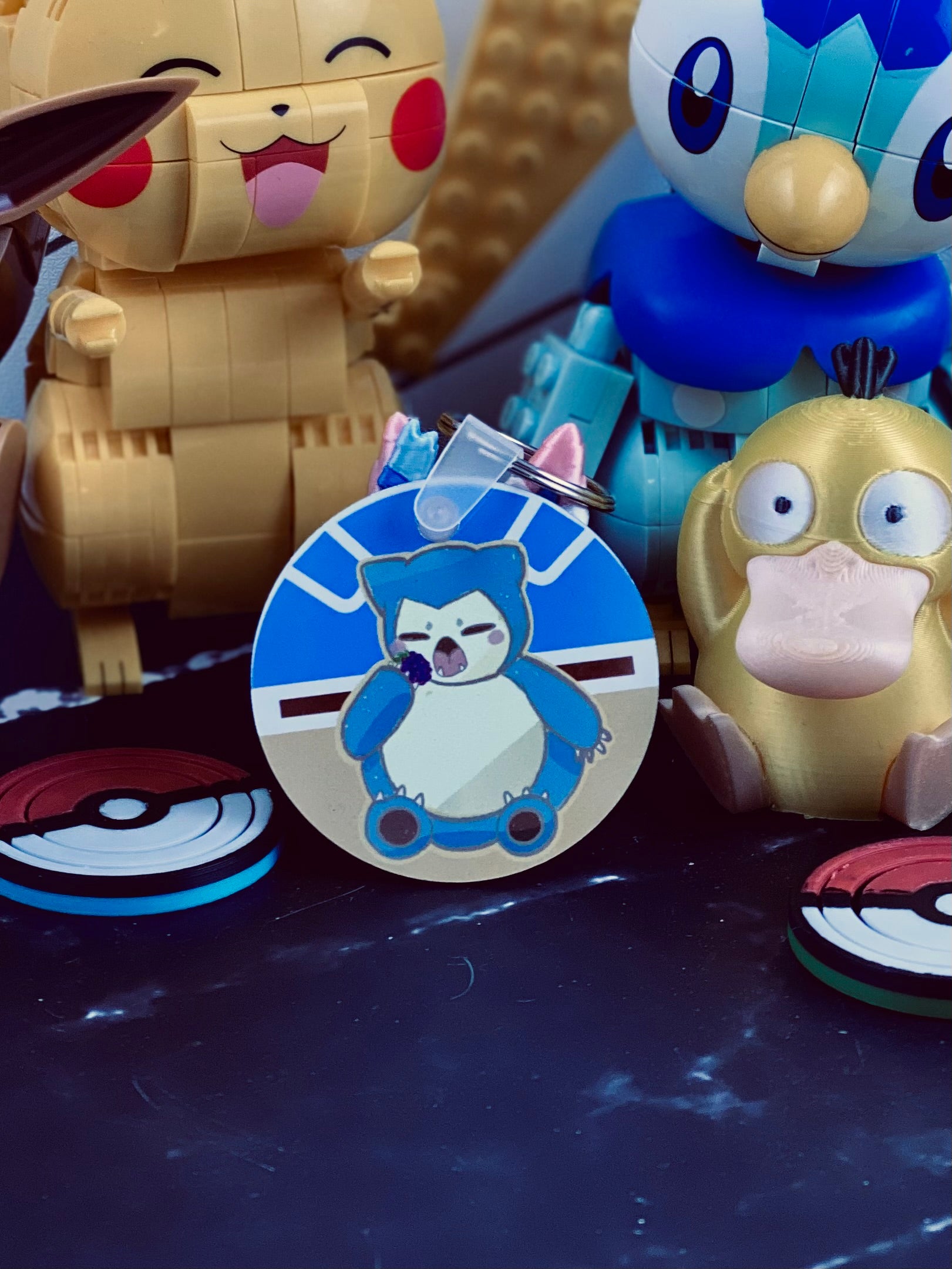 Snorlax fanart Keychain