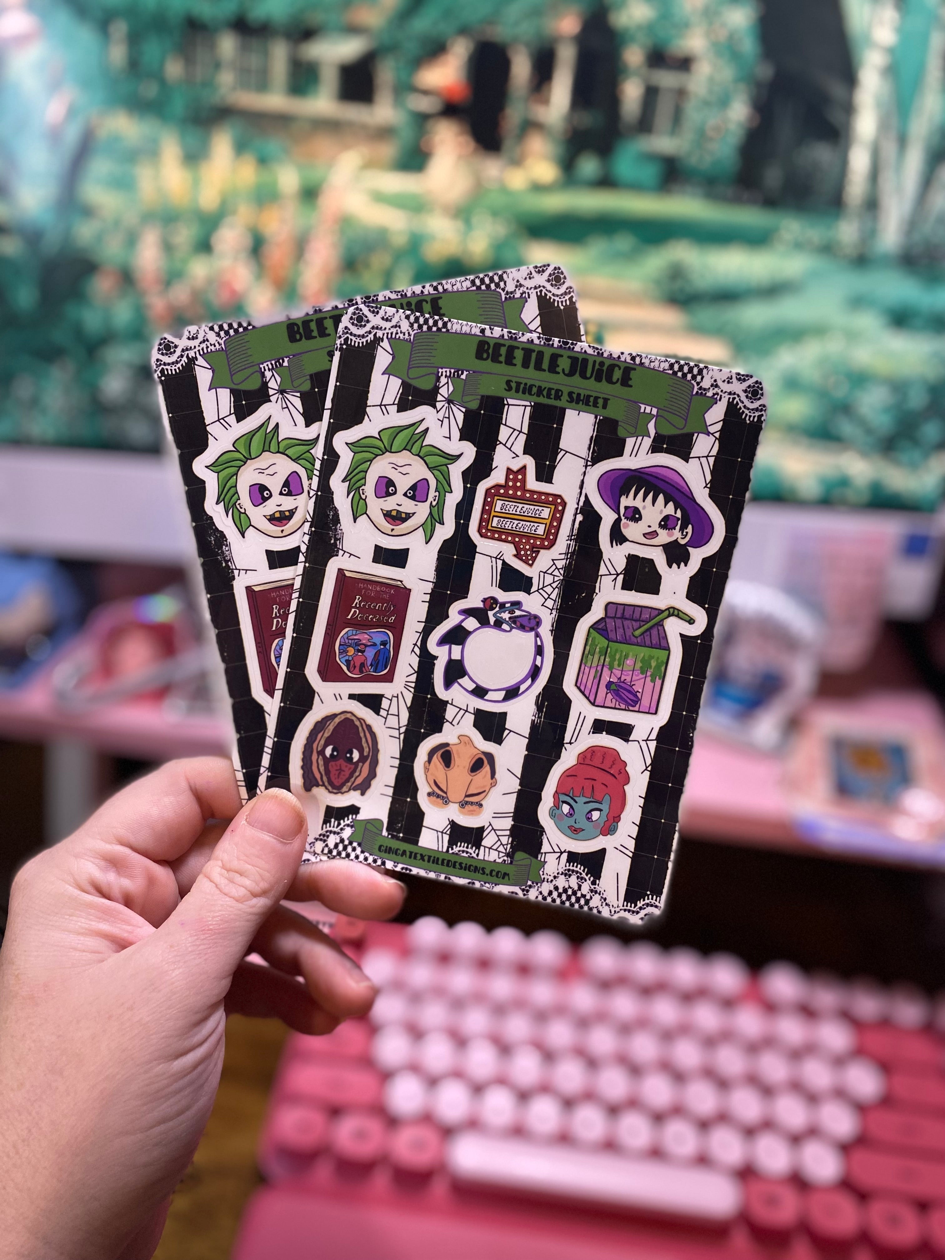 BeetleJuice Sticker Sheet