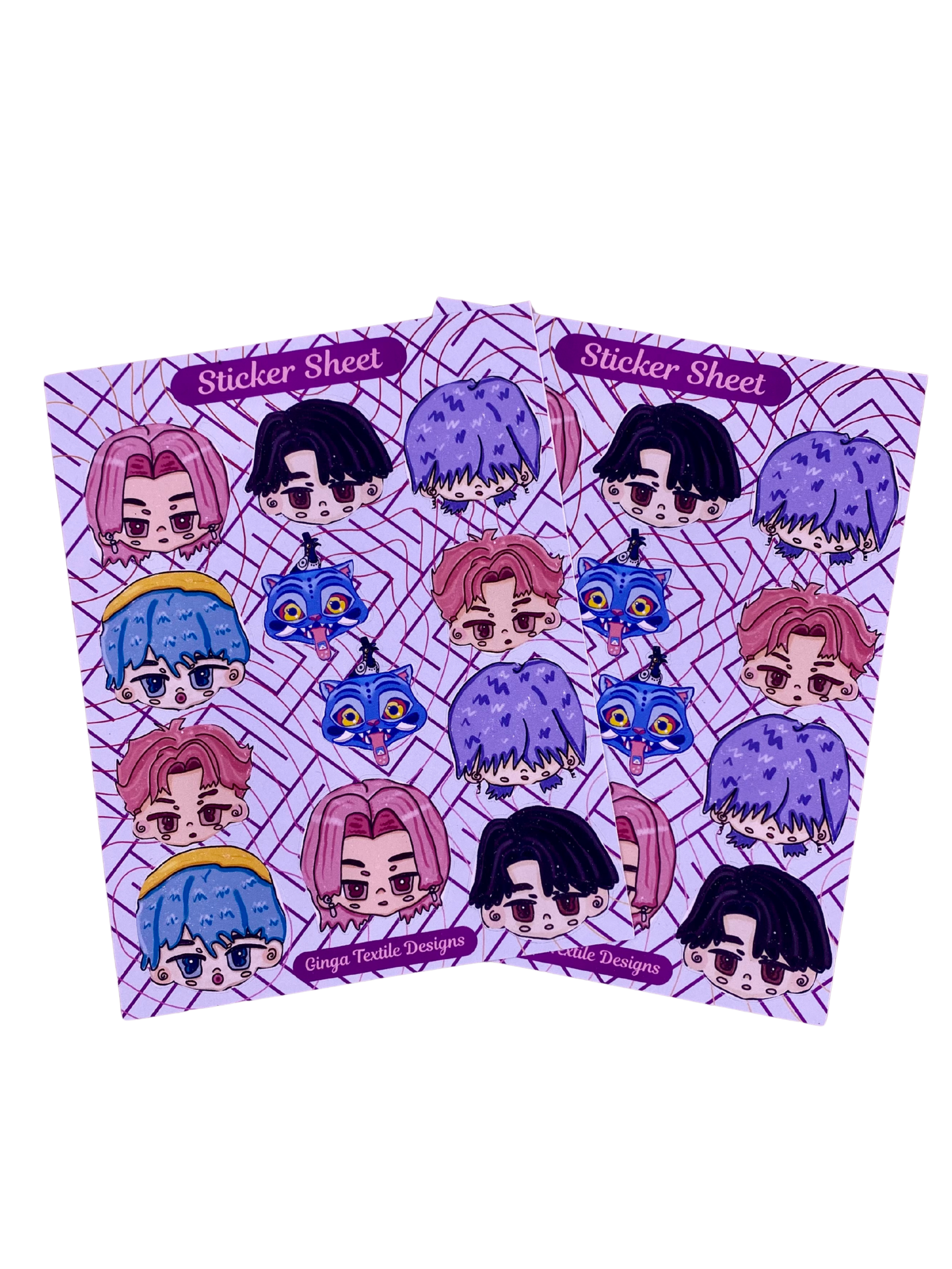 Saja boys Sticker Sheet