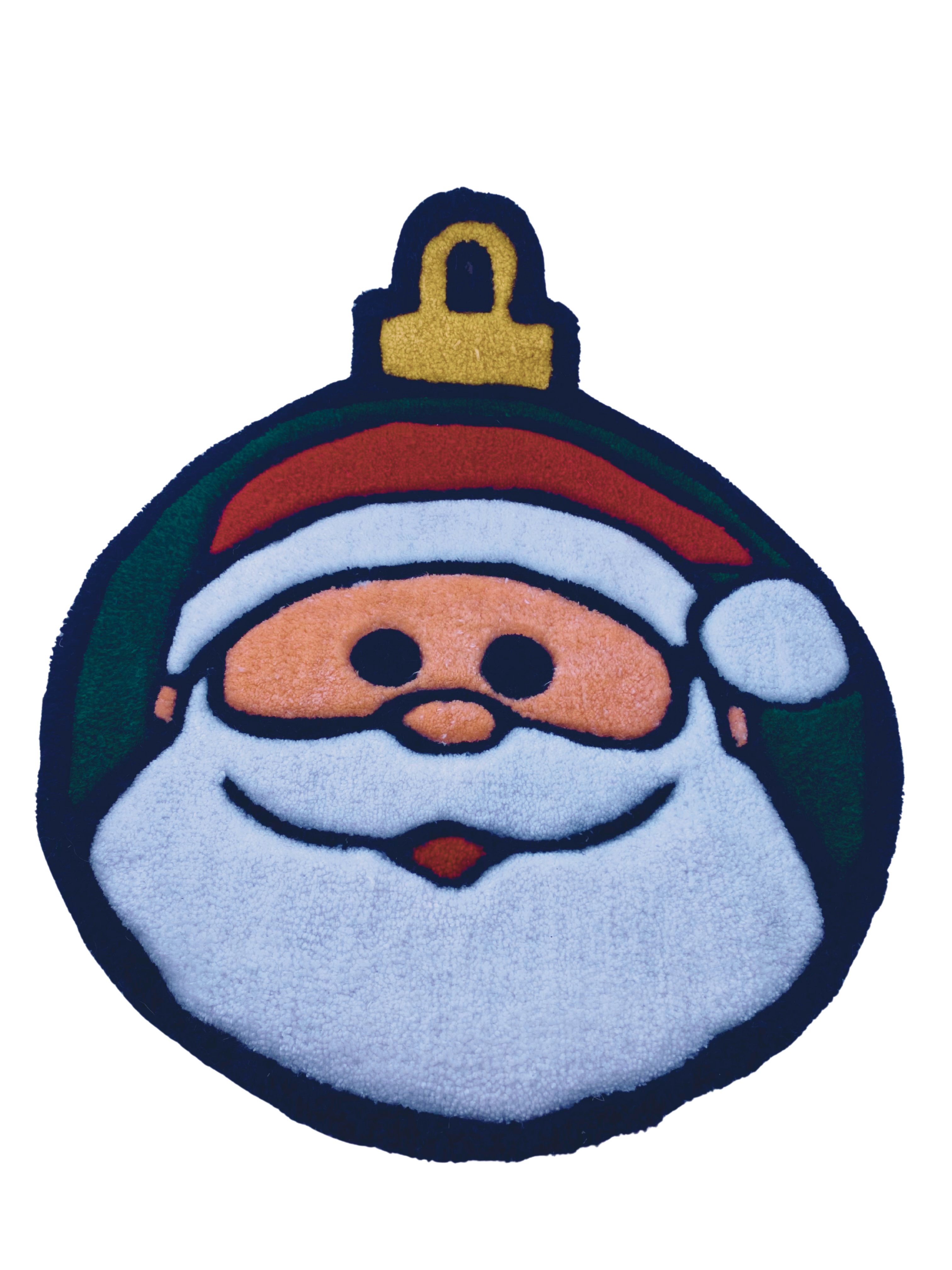 Santa ornament rug