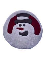 Snowman cookie rug