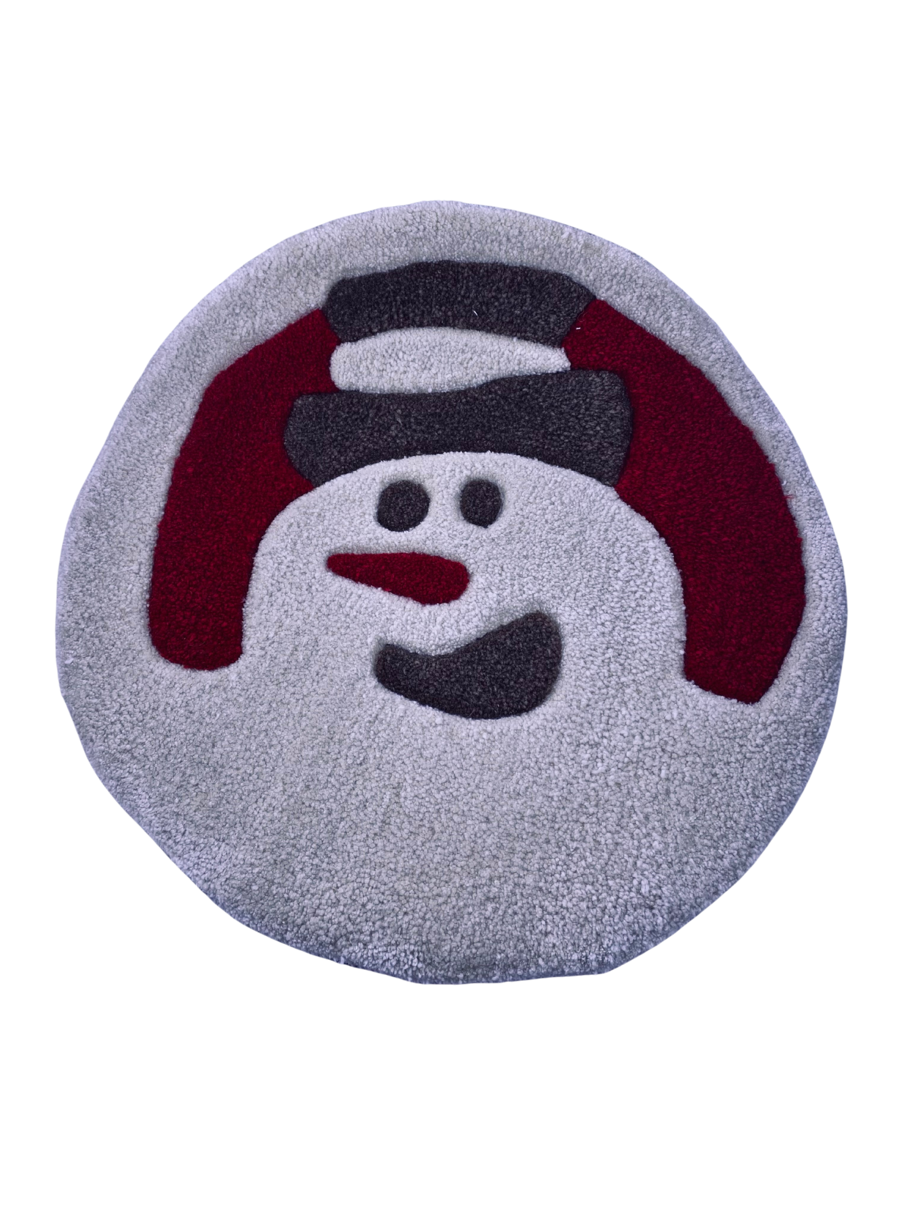 Snowman cookie rug