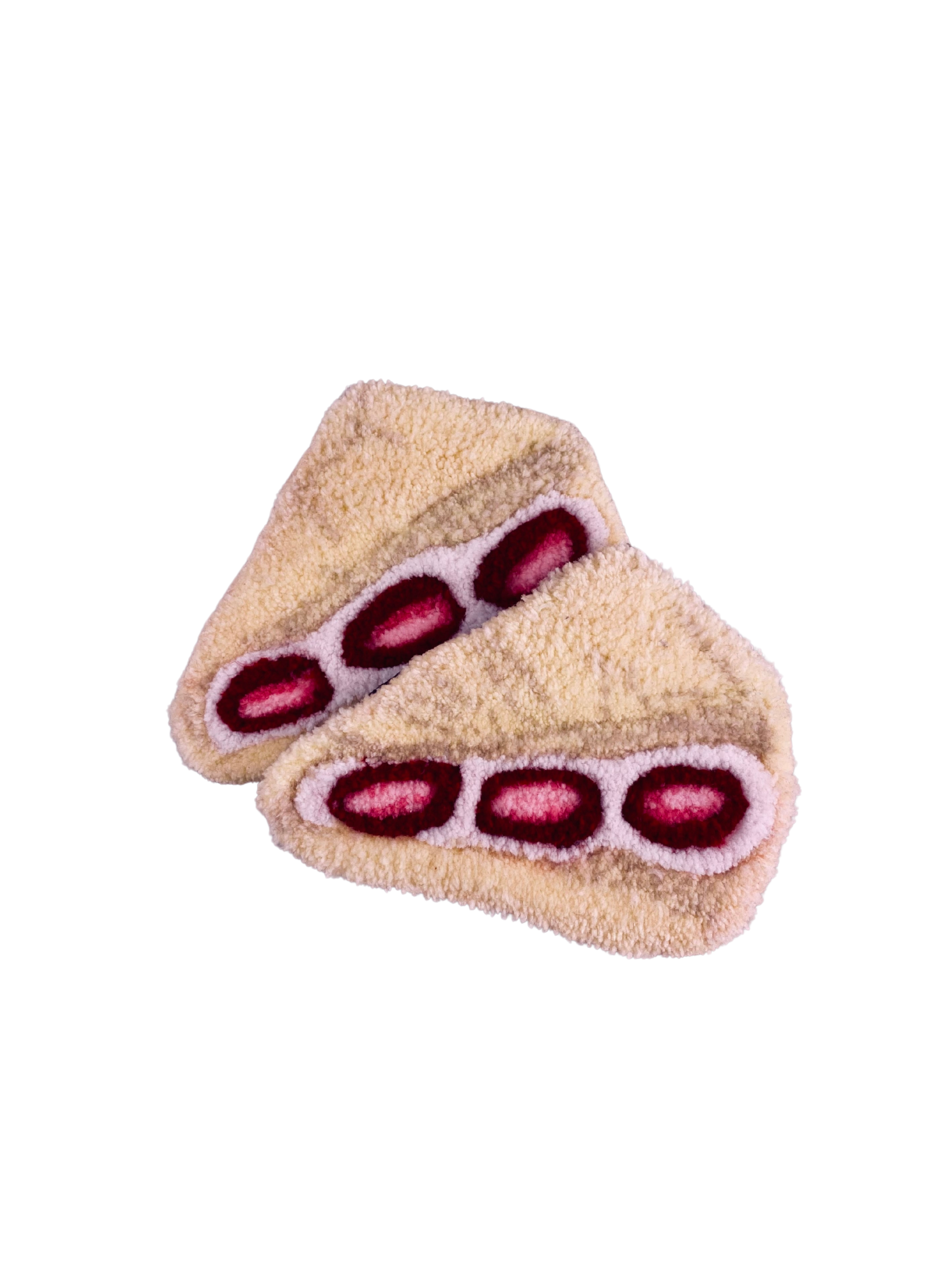 Strawberry mini cake rugs