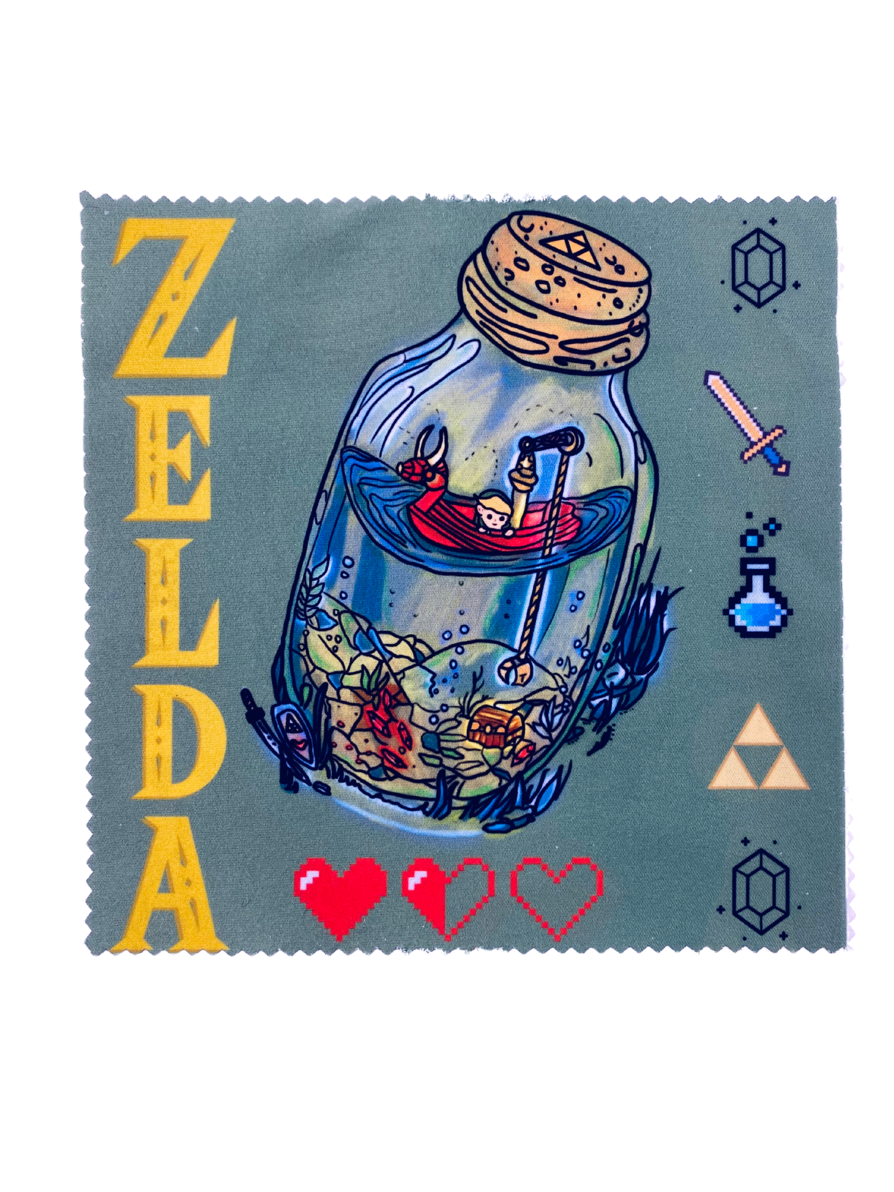 Link in a bottle Microfiber cloth