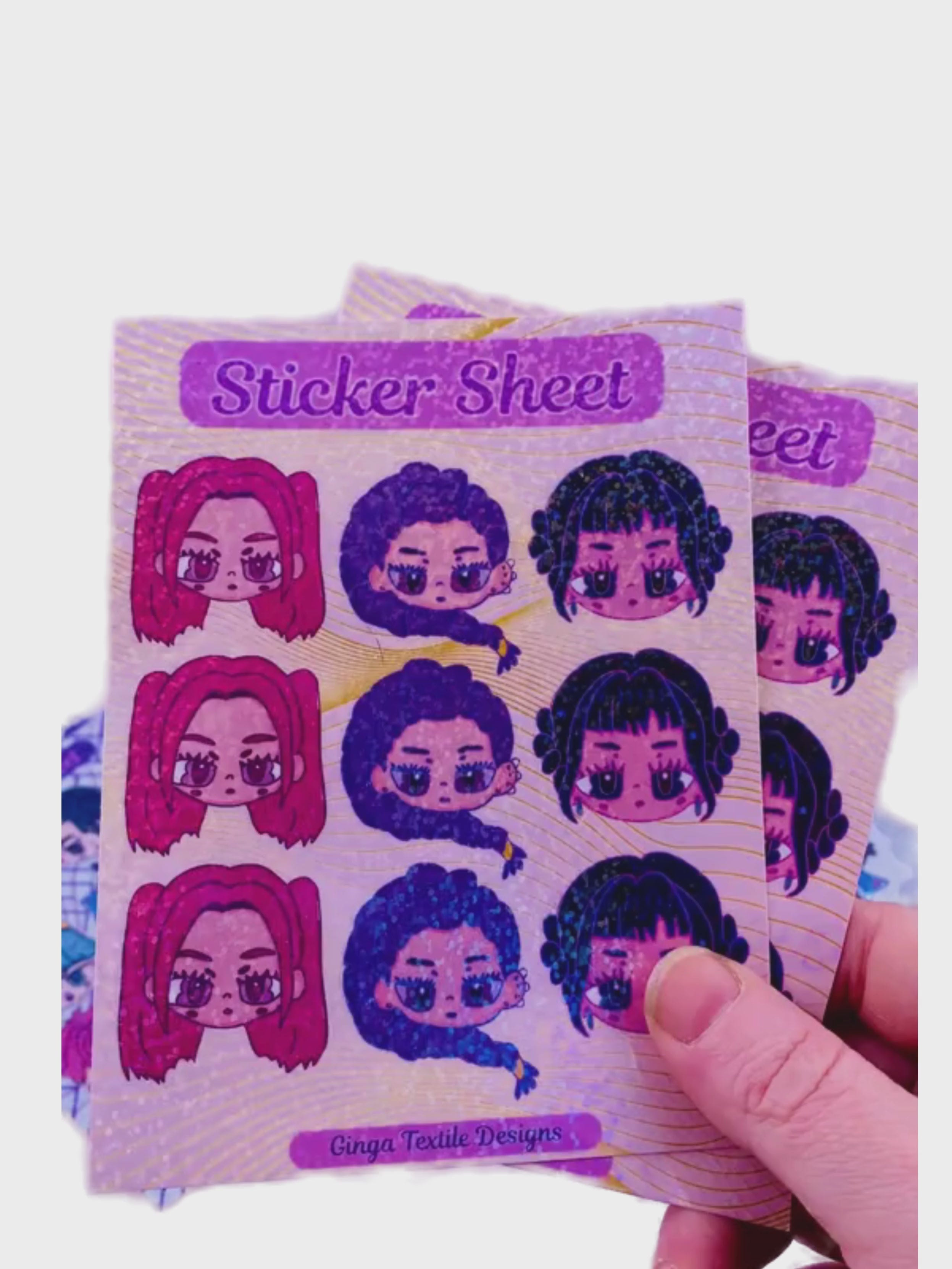 Load video: Huntrix Sticker Sheet